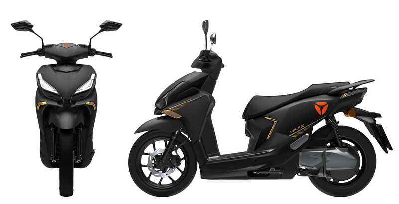 Електричний мопед Yadea Velax / 08640 (1) колір Чорний, двигун 2000W, акумулятор літій-залізо-фосфатний 72V/30Ah, в коробці