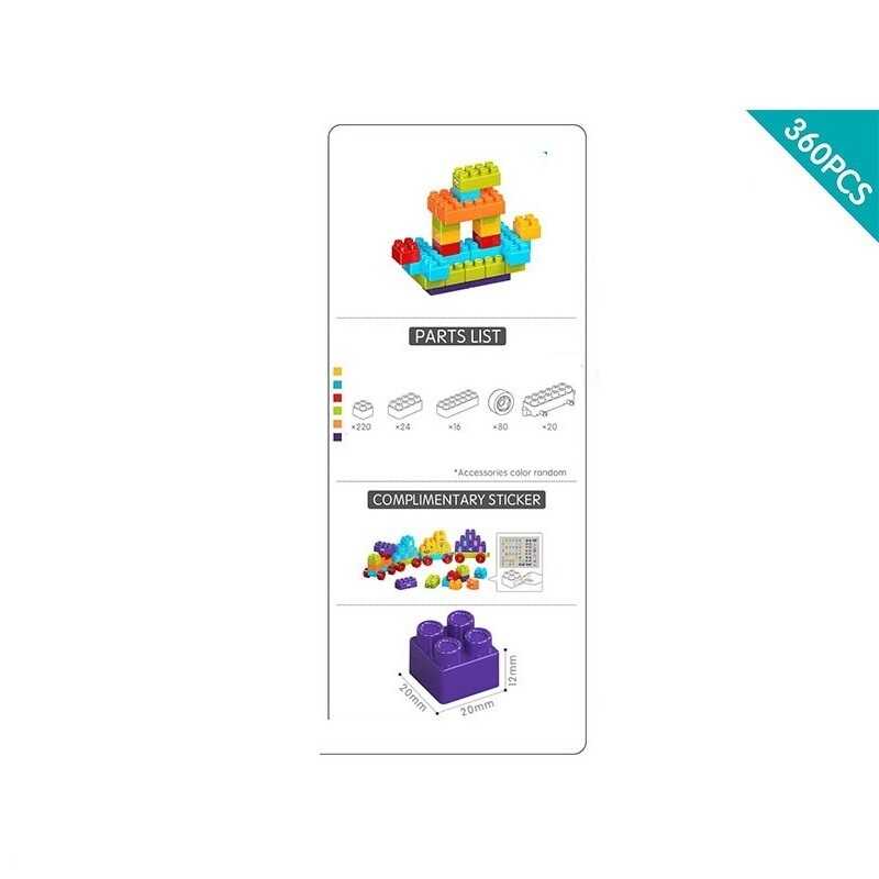 Конструктор C 2723 C-01 (24) 360 деталей, в пакеті