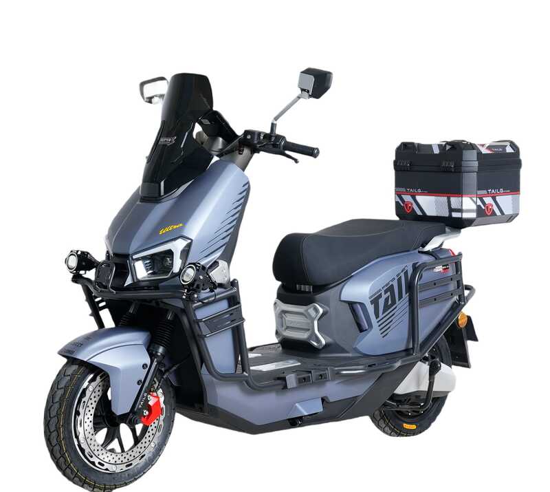 Електричний мопед Tailg F73L / LT-365 (1) + ЗАХИСНИЙ БАМПЕР, двигун 2999W, акумулятор літій-залізо-фосфатний 72V/45Ah, колеса 12’’, в коробці