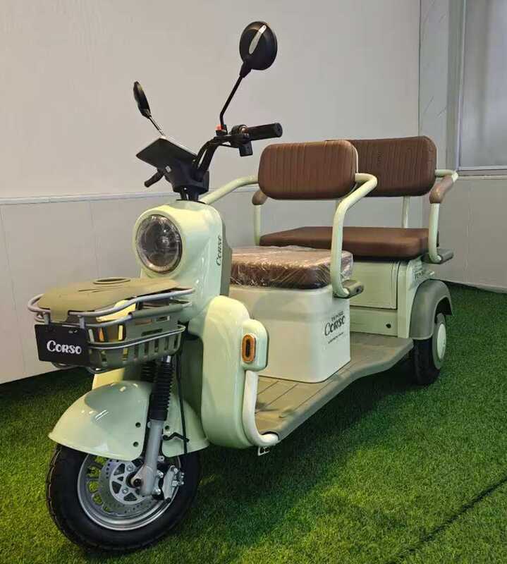 Електричний трицикл Corso «Tenso» TG-406998 (1) + 1 ЯЩИК АКУМ двигун 1500W, акумулятор графеновий 72V/32Ah, колеса 300-10, в коробці