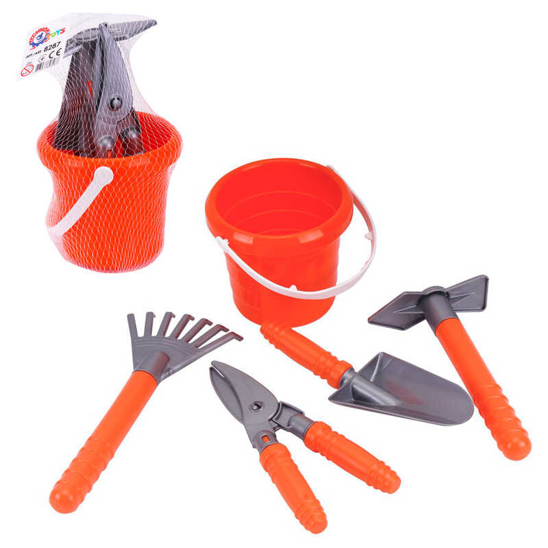 гр "Набір садівника" 8287 (10) "Technok Toys", секатор, совок, граблі, сапка, відерко, в сітці