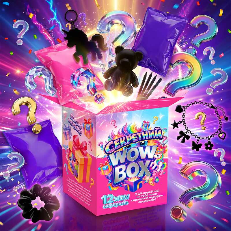 гр Гра "Секретний Wow Box " 95948 (1) 12 пакетиків з іграшками-сюрпризами, в коробці 