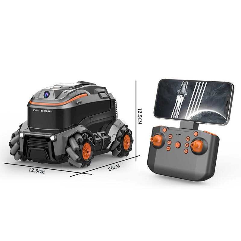 Машинка на радіокеруванні DH 390 (24) роликові колеса, акум. 3.7V, USB-кабель, викрутка, пульт 2.4 GHz, Wi-Fi-камера, додаток, підсвічування,в коробці