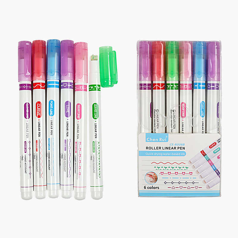 Маркери C 77510 (360) 6 шт, роликові, штампи, у слюді