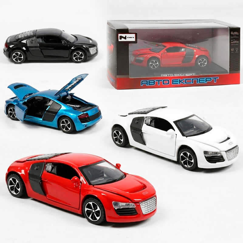 Машинка LF-12401 (48/2) 4 кольори, "Авто Експерт", металопластик, 1:32, світло, звук, інерція, відчиняються двері, багажник, капот, в коробці, МІКС