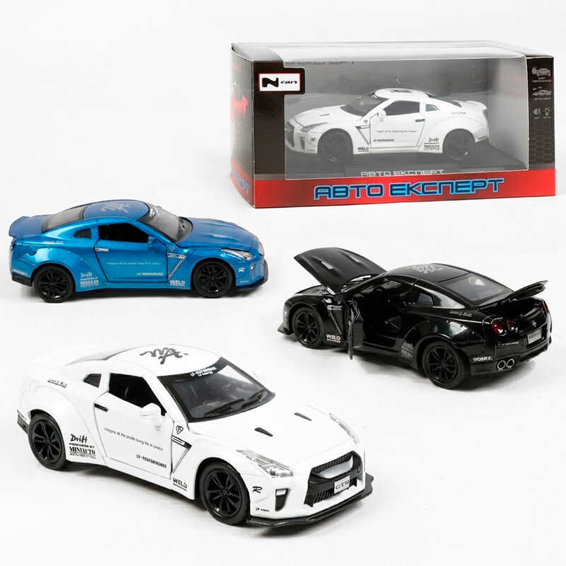 Машинка LF-36998 (48/2) 3 кольори, "Авто Експерт", металопластик, 1:32, світло, звук, інерція, відчиняються двері, багажник, капот, в коробці, МІКС