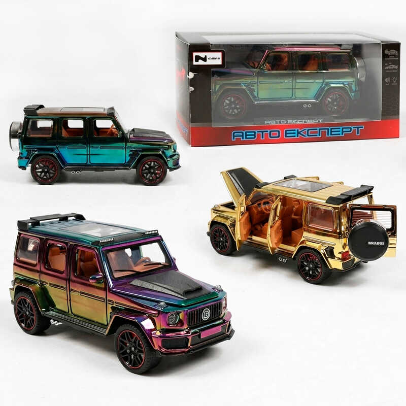 Машинка LF-55807 (48/2) 2 кольори, "Авто Експерт", металопластик, 1:32, світло, звук, інерція, відчиняються двері, багажник, капот, в коробці