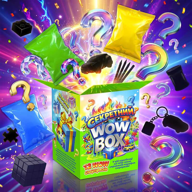 гр Гра "Секретний Wow Box " 90569 (1) 12 пакетиків з іграшками-сюрпризами, в коробці 