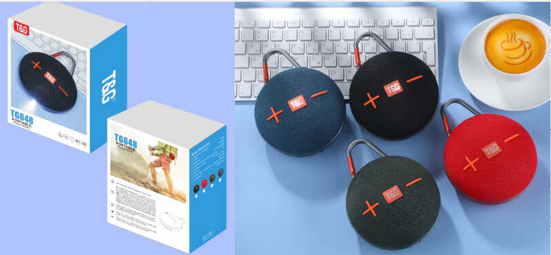 Колонка C 77909 (60) 4 кольори, Bluetooth V 5.3, світло, мікрофон, підтримка TF, TWS, роз’єми type-С, USB, вбуд. акум. 3,7V, в коробці, МІКС 