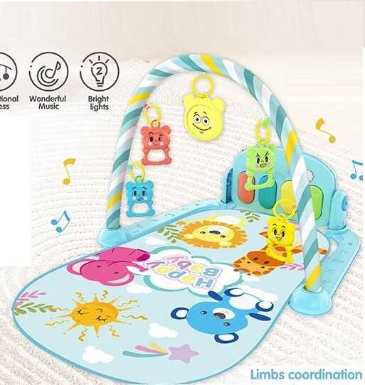 Килимок 518 B15-1 (30) піаніно, мелодії, підсвічування, 5 підвісок, 4 брязкальця, в пакеті