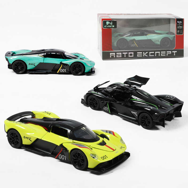 Машинка L-0508-85 (72/2)  “Авто Експерт”, 3 види, металопластик, масштаб: 1:32, підсвічування, звук, інерція, відкриваються двері, в коробці, МІКС