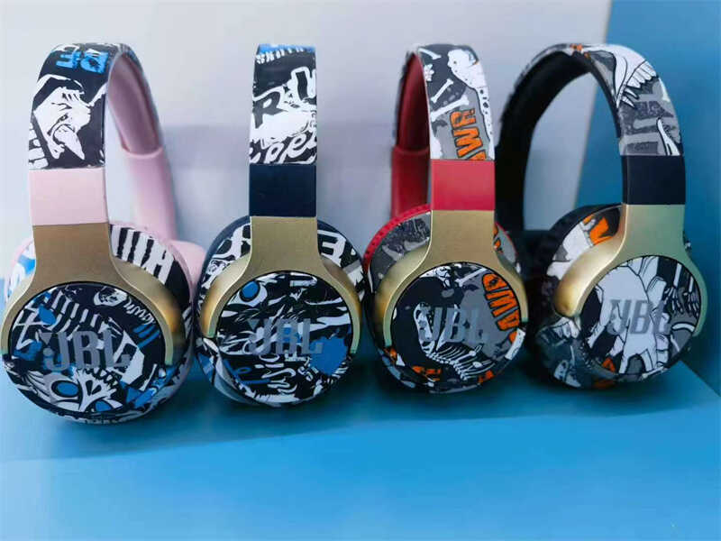 Навушники C 78401 (100) 4 види, Bluetooth, мікрофон, 40 год роботи, функція Hands-Free, роз’єми AUX та для FT-карти, вбуд. акумулятор, в коробці, МІКС