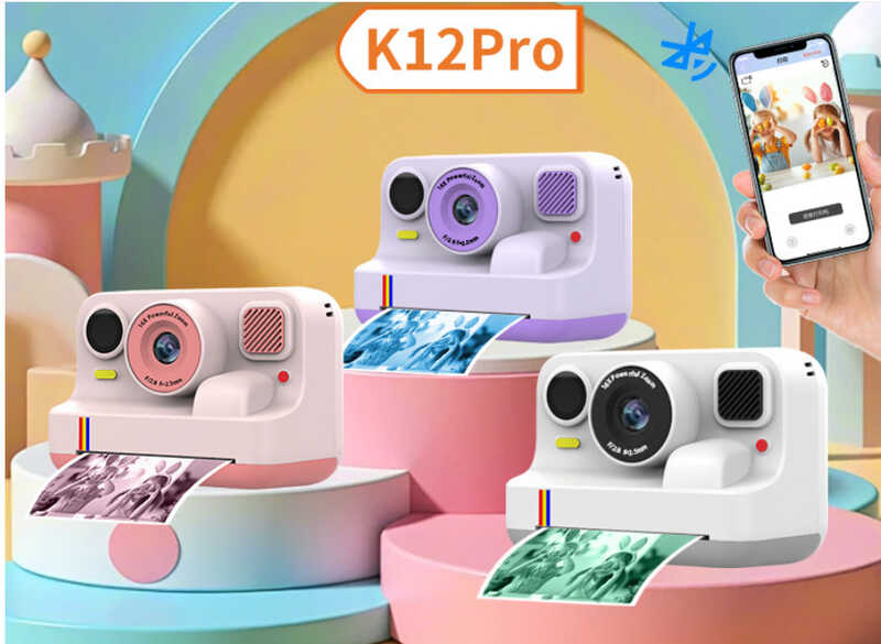 Фотоапарат-принтер C 78566 (40) 3 види, додаток JoyPrinter, основна/фронтальна камери, фото-, відеозйомка, спалах, 4 гри, роз’єм для TF-карти, zoom 16x, фільтри, рамки, чорно-білий друк, 3 рулони паперу, вбудований акумулятор, в коробці, ВИДАЄТЬСЯ МІКС