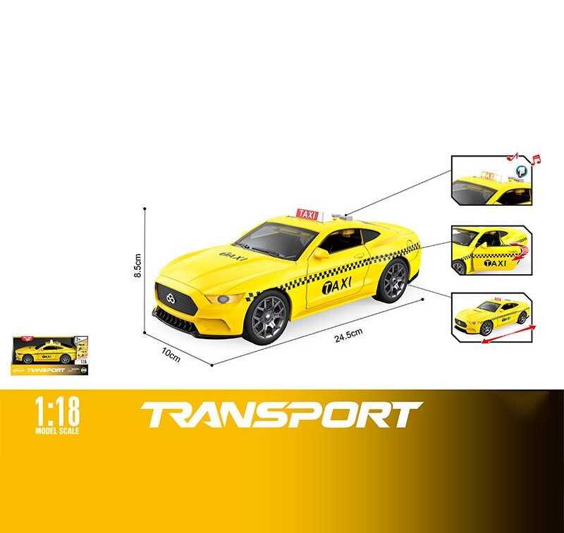 Машинка WY 1162 D (36) масштаб 1:18, підсвічування, звуки транспорту, інерція, гумові шини, бокові дверцята відкриваються, в коробці