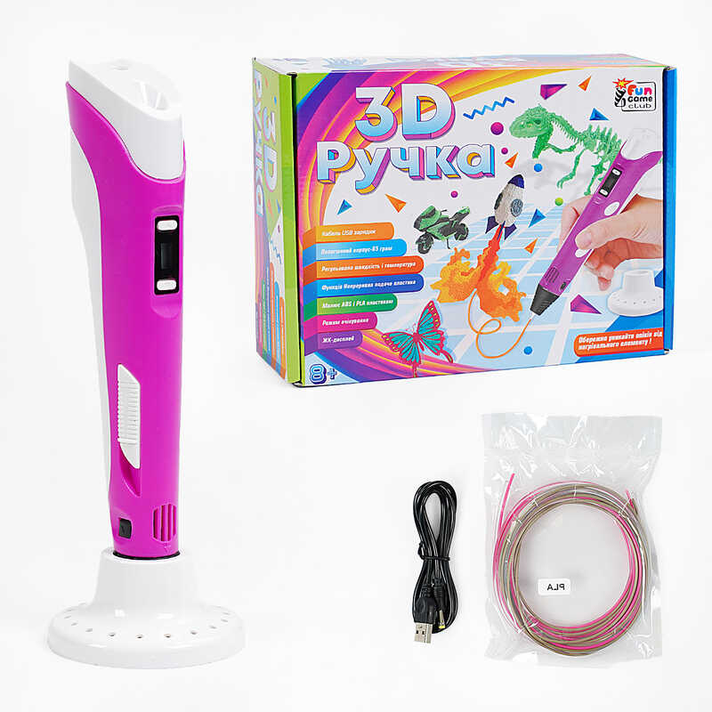 гр УЦІНКА 7 Ручка 3D 74328 (12/2) "4FUN Game Club", USB-кабель живлення, в коробці ПОШКОДЖЕНЕ ПАКУВАННЯ