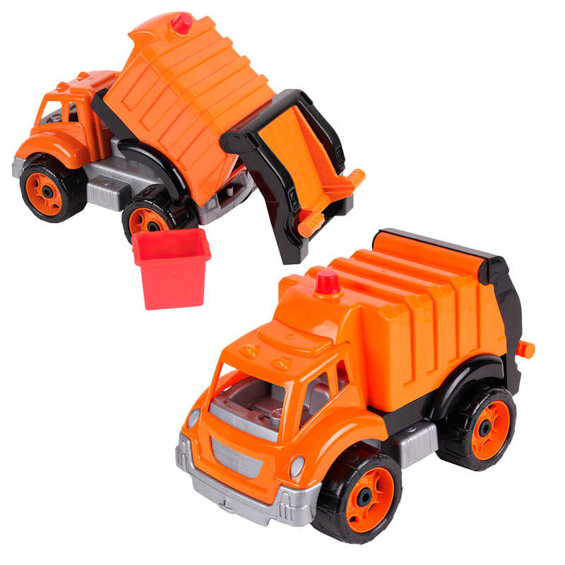 гр "Сміттєвоз ТехноК" 9727 (6) "Technok Toys", бак для сміття, рухома задня кришка, в сітці
