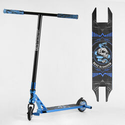 Самокат трюковий 98901 Best Scooter (4) HIC-система, ПЕГИ, алюмінієвий диск та дека, АНОДОВАНЕ ФАРБУВАННЯ, колеса PU, d = 110мм, ширина керма - 60 см