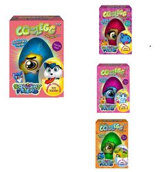 гр Креативна творчість "Cool Egg" 5 видів CE-01-01,02,03,04,05 (4) "Danko Toys", ОПИС УКР/РОС. МОВАМИ, кінетичний пісок, орбізи, ВИДАЄТЬСЯ МІКС ВИДІВ