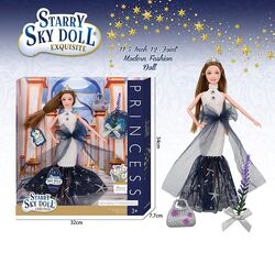 Лялька SK 025 (48/2) висота 30 см, діадема, квіти, сумочка, в коробці