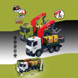 Спецтехніка 687-60 B (24/2) 2 кольори, підсвічування, звукові ефекти, інерція, рухомі деталі, муляжі вантажу, в коробці, ВИДАЄТЬСЯ МІКС