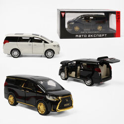 Машинка RS-17510 (24) "Авто Експерт", 2 кольори, металопластик, 1:24, звук, світло, інерція, відчиняються двері, багажник та капот, в коробці