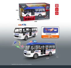 Автобус YM 9906 B (84/2) 2 кольори, звуки, підсвічування, інерція, дверцята відкриваються, в коробці