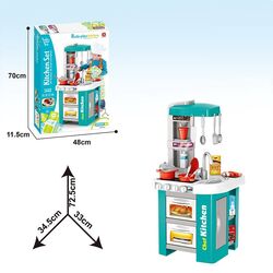 Кухня 922-44 (6) 34,5х33х72,5 см, 49 елементів, підсвічування, звуки, на батарейках, полички, муляжі продуктів, посуд, в коробці