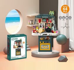 Кухня 922-122 (12) висота 75 см, підсвічування, парогенерація, звук, автоматична подача води, 64 елементи, посуд та їжа, в коробці