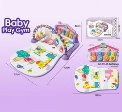 Килимок 8622 (30) звуки, мелодії, підсвічування, 5 підвісок, 4 брязкальця,  в коробці