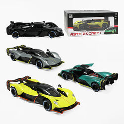 Машинка 2948-97 (24) "Авто Експерт", 4 кольори, металопластик, масштаб 1:24, звук, світло, інерція, відчиняються двері, 2 режими роботи, в коробці