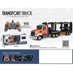 Трейлер на радіокеруванні QH 9006-2 (12) акумулятор 3.7V, пульт керування 2.4GHz, підсвічування, звуки, мелодії, масштаб 1:12, в коробці