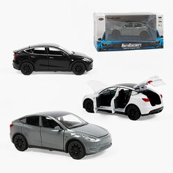 Машинка ТК - 8321 (32) "Авто Експерт", 3 кольори, металопластик, 1:32, світло, звук, інерція, відчиняються двері, багажник та капот, в коробці