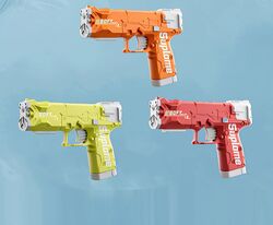 Водний пістолет 888-20 Штрих=90197 (180) розмір: 14.5х3х10.5 см,  механічний принцип роботи, резервуар для води всередині, в пакеті, МІКС ВИДІВ