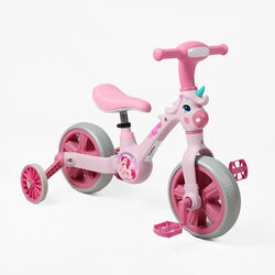 Велосипед-трансформер Best Trike JM-1071-9 (1) колеса 10’’, музика та підсвічування, з’ємні педалі, з’ємні допоміжні бокові колеса, в коробці