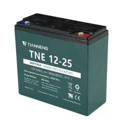 Акумулятор свинцево-кислотний TNE 12-25 (TNE-72V-025) (1) напруга 12V25Ah Ціна за 1 ящик (6шт)