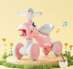 Толокар JOY LK-30721 (1) колеса PU, рама пластик, озвучування та підсвічування, в коробці