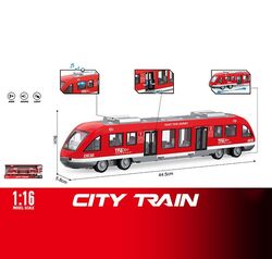 Потяг WY 920 A (18) звуки, підсвічування, інерція, гумові шини, дверцята відкриваються, масштаб 1:16, в коробці
