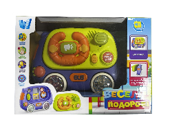 Автобус "Веселі подорожі" 84183 (48) "WToys", ОЗВУЧУВАННЯ УКРАЇНСЬКОЮ МОВОЮ, підсвічування, пісні, віршики, рухомі шестерні, спінер, колеса-брязкальця, в коробці