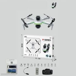 Квадрокоптер Y 628 D (18) сумка, знімний акумулятор 3.7V, пульт 2.4 GHz, USB-кабель, headless mode, Wi-Fi HD-камера, додаток, кольорове підсвічування, викрутка, в коробці