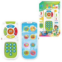 Пультик “Смарт пригоди” 31645 (72) "WToys", ОЗВУЧУВАННЯ УКРАЇНСЬКОЮ МОВОЮ, розмір: 7х2.5х15.5 см, казки, цифри, пісні, колискові, мелодії, скоромовки, музичні інструменти, загадки, вікторина, підсвічування, зміна режимів, регулювання гучності, в коробці