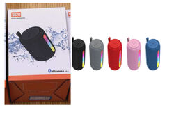 Колонка C 77569 (80) 5 кольорів, Bluetooth V5.1, LED-підсвічування, підтримка TF-карти, USB-слот, вбудований акумулятор 3,7V, в коробці, ВИДАЄТЬСЯ МІКС ВИДІВ
