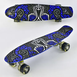 Скейт F 6510 (8) Best Board, доска=55см, колёса PU, СВЕТЯТСЯ, d=6см