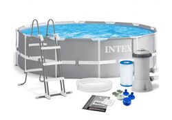 Intex Басейн каркасний 26718 FR (1) об`єм :10685л (90%), розмір:366х122см, фільтр-насос, сходи, від 6-ти років, 