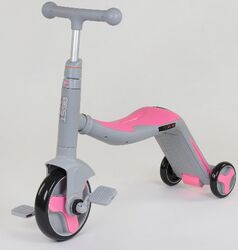 Самокат 3в1 JT 90601 (1) Best Scooter, самокат-велобег-велосипед, свет, 8 мелодий, колёса PU, переднее колесо d=20см, задние d=11см