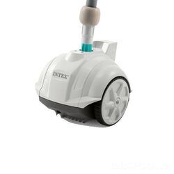Intex Автоматичний підводний вакуумний робот-пилосос 28007 (1) (ZX50) для очищення дна басейнів, працює від фільтру насоса потужністю від 3407до5678 л