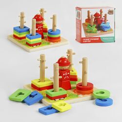 гр Дерев`яний геометричний сортер 79996 (40) "4FUN Game Club Wood", у коробці