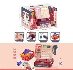 Касовий апарат 8888 A (48/2) звук, сканер, калькулятор, кошик з продуктами, купюри, картка, в коробці