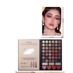 Косметика IG 3071 (96/8), рум’яна, хайлайтери, 42 кольорів тіней, дзеркало, в коробці