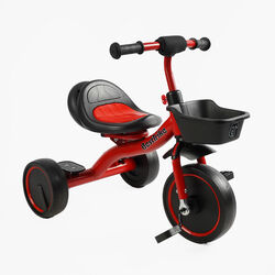 Велосипед 3-х колісний BS-44105 "Best Trike" (1) колеса EVA переднє 10’’, заднє 8’’, сталева рама, УКР.ОЗВУЧУВАННЯ, світло, кошик, в коробці