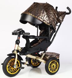 Велосипед 3-х кол. 8066 / 819-40 BestTrike "Perfetto" (1) поворотне сидіння, колеса гумові безкамерні, кошик, фара музична, USB, Bluetooth, в коробці